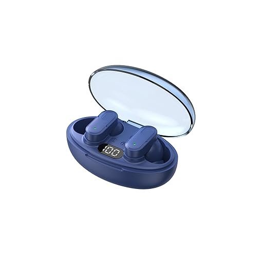 Like Star S460 ANC Pure Sound, IPX5, Touch, Mini Wireless 5.3 Cordless Headset in-Earphone Car Headphones with Mic Powerful Sound Blue