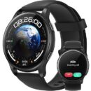 Parsonver Smart Watch for Men Women(Answer/Make Calls), 5ATM Waterproof Swimming Monitor, Fitness Tracker with 100+ Sports Modes, Heart Rate, Sleep Monitor, 44mm Smartwatch for Android & iPhone, Black