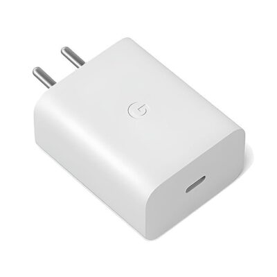 Google 30W Original Type C Fast Charging Power Adapter for Google 9 Pro XL/9 Pro/8 Pro/8/8a,7 Pro/7/7A, Pixel 6 Pro/6, Tablet/Chrome Books & Other USB C Devices Quick Charger Support - 30 watt, White