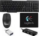 The Originals 5-in-1 Gaming Keyboard and Mouse Combo with USB Hub,OTG Cable, and Mouse Pad Combo Set??(Black)