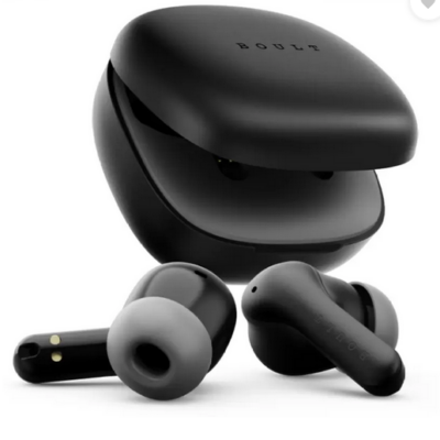 Boult K10 50H Battery, 4 Mic ENC, 45ms Low Latency, Dual Master, Touch Control, 5.4v Bluetooth  (Pure Black, True Wireless)