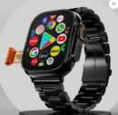 Fire-Boltt Oracle WristPhone - 4G SIM/LTE/WiFi, Android OS, Play store & Phone Notification Smartwatch  (Black Chrome Strap, Free Size)