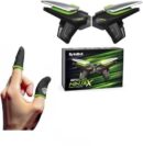 SpinBot BattleMods NinjaX+Gaming Sleeves 1 Pair For BGMI,COD,Free Fire,PUBG Combo Set