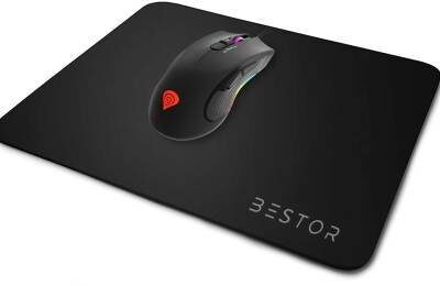 Bestor Ultra-Low Friction Gaming Mat, Anti-Slip Base, High Durability, Waterproof Mousepad??(Black)